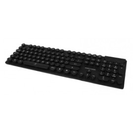Teclado Perfect Choice PC-201090, RF Inalámbrico, USB, Negro (Español)
