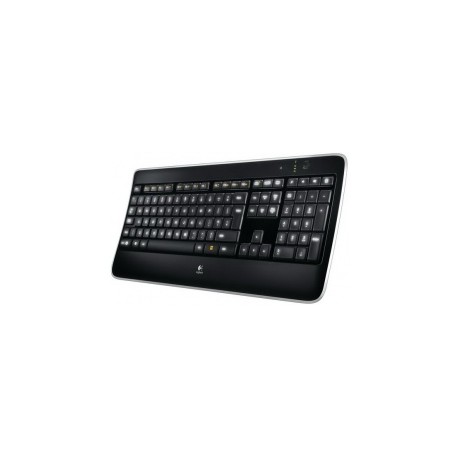 Teclado Logitech K800, Inalámbrico, USB, Negro (Inglés)