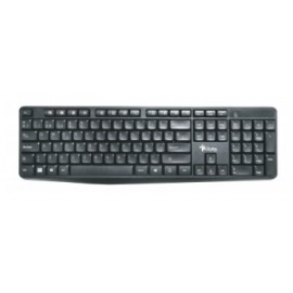 Teclado Stylos STPTEC4B, Inalámbrico, RF Inalámbrico + USB, Negro (Español)