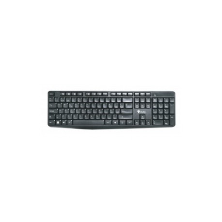 Teclado Stylos STPTEC4B, Inalámbrico, RF Inalámbrico + USB, Negro (Español)