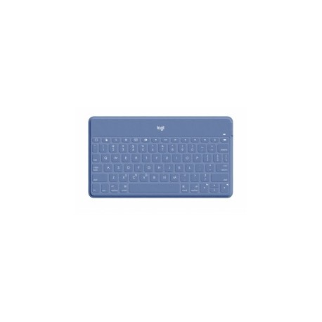 Teclado Logitech Keys-To-Go, Inalámbrico, Bluetooth, Azul (Inglés)