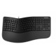 Teclado Microsoft Ergonomic, Alámbrico, USB, Negro (Español)