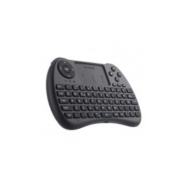 Mini Teclado Steren RM-325 con Panel Touch, RF Inalámbrico, Negro (Español)