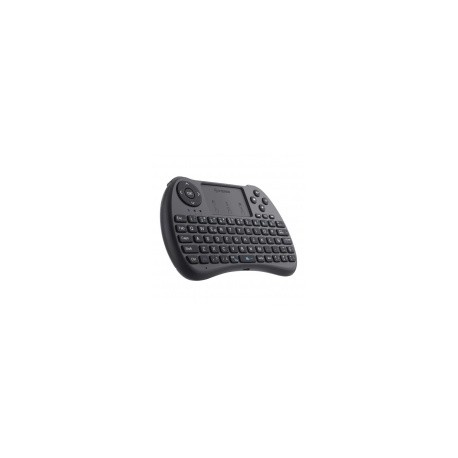 Mini Teclado Steren RM-325 con Panel Touch, RF Inalámbrico, Negro (Español)
