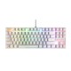 Teclado Gamer Redragon Kumara K55 LED RGB, Teclado Mecánico, Alámbrico, Blanco (Español)