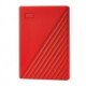 Disco Duro Externo Western Digital WD My Passport, 2TB, USB 3.2, Rojo