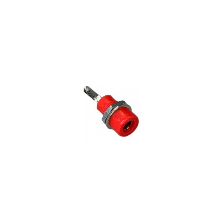 Jendrix Conector Jack Tipo Banana, Rojo