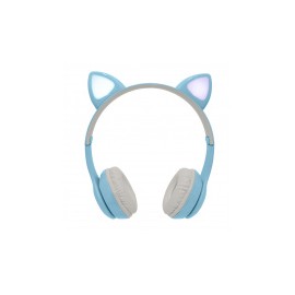 Perfect Choice Audífonos para Niños Catto, Bluetooth, Alámbrico/Inalámbrico, 3.5mm, Azul