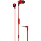 Maxell Audífonos Intrauriculares con Micrófono Fusion, Alámbrico, 3.5mm, Negro/Rojo