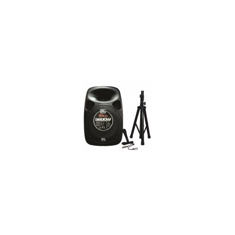 SL Prolight Bafle SL-SK ONE, Bluetooth, Inalámbrico, 120W RMS, USB, Negro