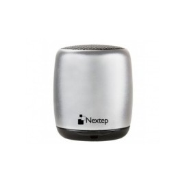 Nextep Bocina Portátil con Botón para Selfies NE-403, Bluetooth, Inalámbrico, Plata