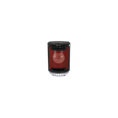 OEM Bocina Portátil ZQS-5105, Bluetooth, Alámbrico/Inalámbrico, 10W RMS, USB, Rojo