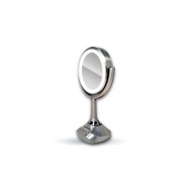 Highlink Bocina Portátil con Espejo LED MIRROR SPEAKER, Bluetooth, Inalámbrico, 5W RMS, Plata