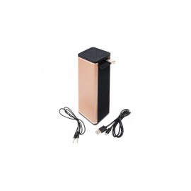 Necnon Bocina Portátil NB-01 TWS, Bluetooth, Inalámbrico, USB, Dorado