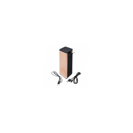 Necnon Bocina Portátil NB-01 TWS, Bluetooth, Inalámbrico, USB, Dorado