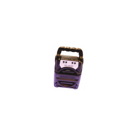 Fussion Acustic Bocina Portátil MS-1663BT, Bluetooth, Inalámbrico, 6W RMS, USB, Negro