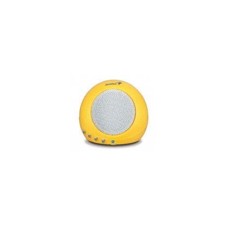 Genius Bocina Portátil SP-i300, Inalámbrico, 2W RMS, USB, Amarillo