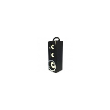BRobotix Bocina Portátil KS-432, Alámbrico, 10W RMS, USB, Blanco/Negro