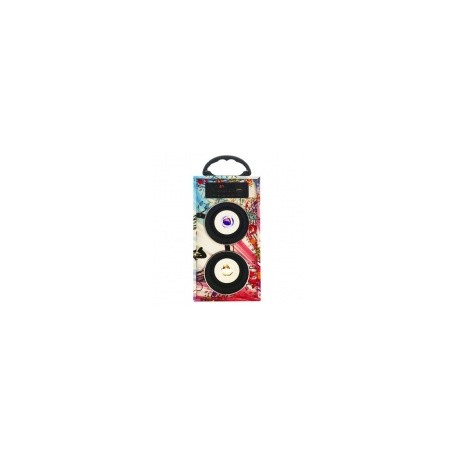 BRobotix Bocina Portátil KS-450, Alámbrico, 10W RMS, USB, Rojo