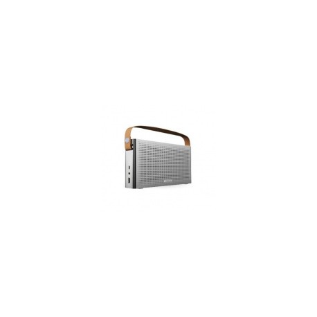Naceb Bocina Portátil NA-0301, Bluetooth, Inalámbrico, 3.5mm, Plata