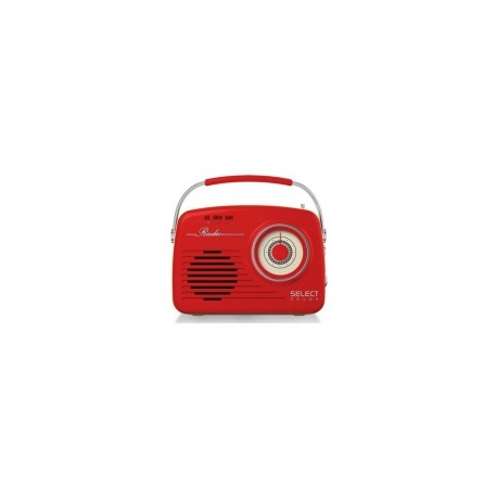 Select Sound Bocina Portátil BT1010, Bluetooth, Inalámbrico, 2W RMS, USB, Rojo