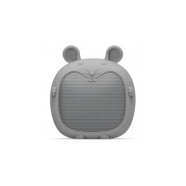 Getttech Bocina Portatil Little Mouse, Bluetooth, Inalámbrico, 3W RMS, Gris
