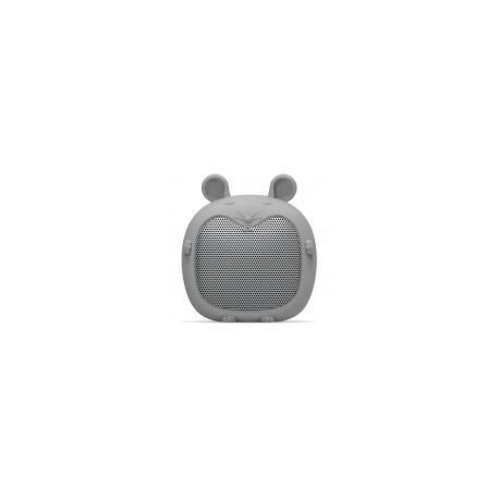 Getttech Bocina Portatil Little Mouse, Bluetooth, Inalámbrico, 3W RMS, Gris