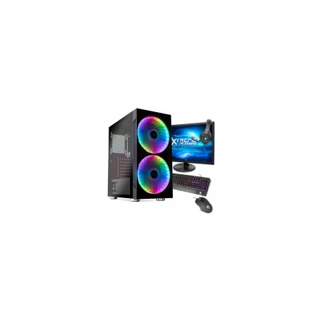 Computadora Gamer Xtreme PC Gaming CM-05334, Intel Core i3-10100 3.60GHz, 8GB, 240GB SSD, FreeDOS — incluye Monitor de 21.5", A